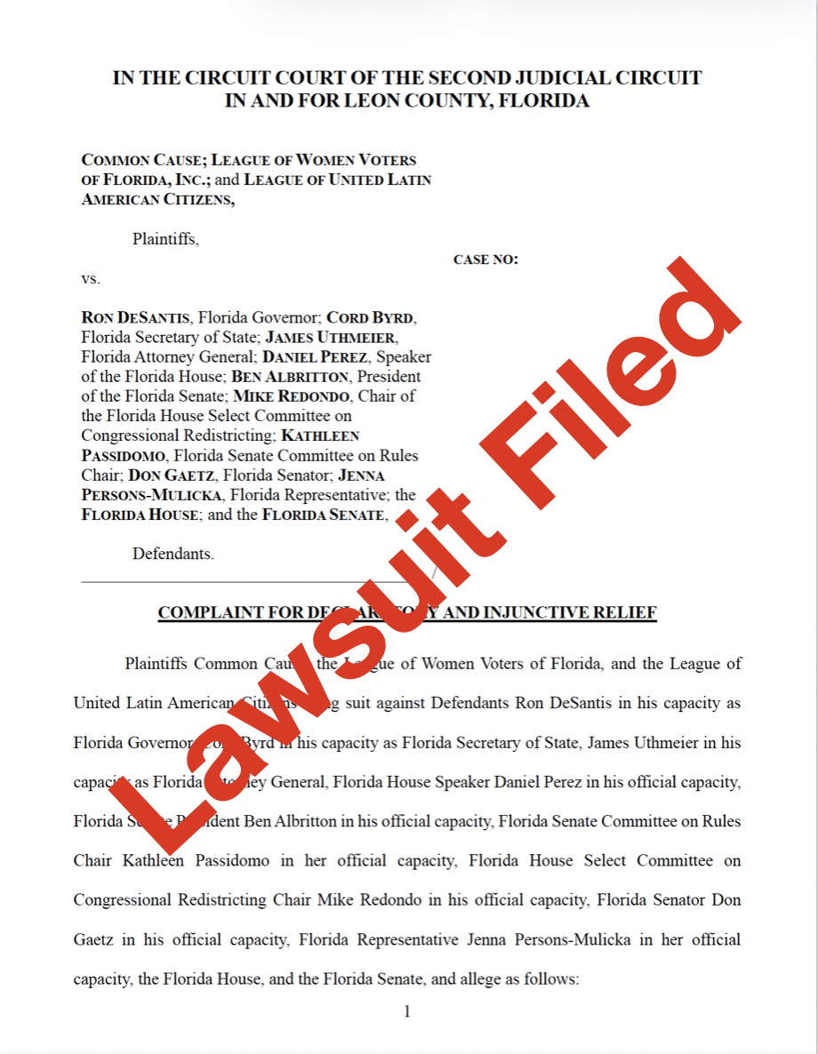 Lawsuit Filed Screenshot