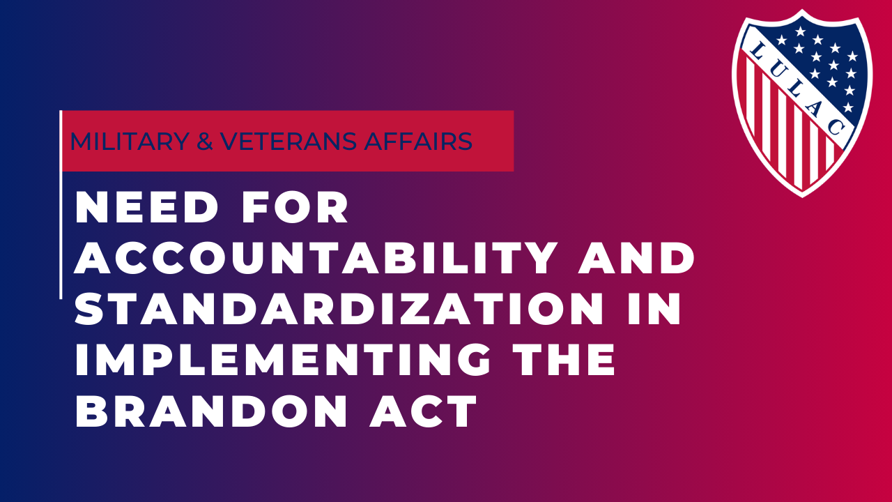 Need for Accountability and Standardization in Implementing  the Brandon Act